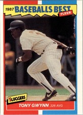1987 Fleer Baseball Sluggers/Pitchers #17 Tony Gwynn