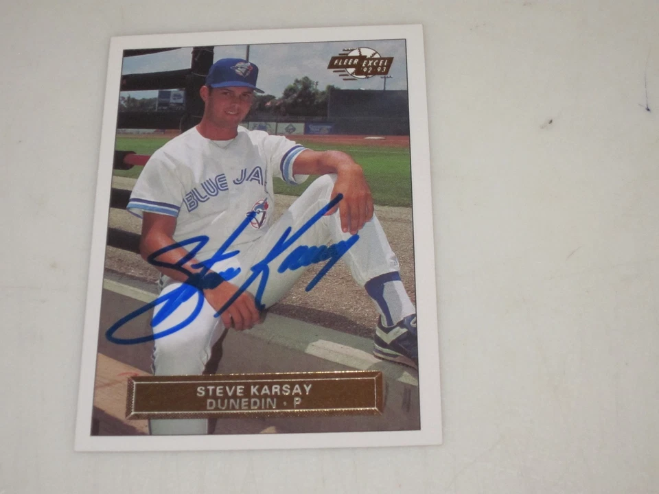 STEVE KARSAY AUTOGRAPHED 1992-93 FLEER EXCEL MINOR LEAGUE CARD - Image 1 of 1