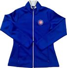 Chicago Cubs Antigua Women’s Zip Up Jacket Size Small Cubbie Blue Collared