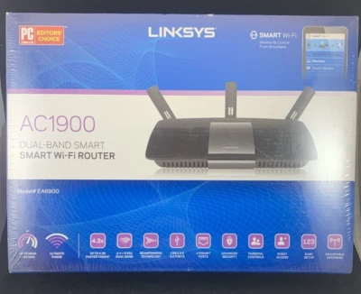 Linksys AC1900 EA6900 Dual Band Smart Wi-Fi Gigabit Router Easy Setup NEW SEALED - Image 1 of 3