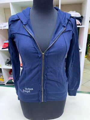 Felpa donna con zip Ichi taglia XS blu con tasche e cappuccio - Imagen 1 de 4