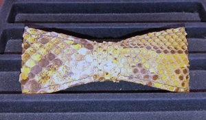 Burmese Python Skin Bow Tie (Clip on) - Picture 1 of 3