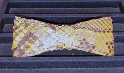 Burmese Python Skin Bow Tie (Clip on) - Image 1 of 3