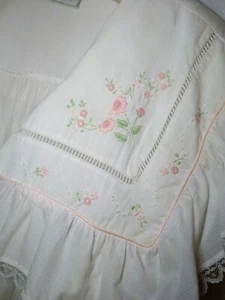 Gillian Omalley gown Robe Set Pink Granny Core Prairie Cottage BOLO Vintage Lrg - Picture 1 of 14