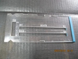 1970-1981 USED OEM. CAMARO NON AC HEATER CONTROL LENS - Picture 1 of 4