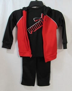 Puma Pants Jacket & Pants & T-Shirt Set Size XS 5/6 Boy's New - Picture 1 of 12
