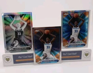 2023 Topps Chrome Leonard Miller Lot 3 Cards Prism Negative Base - Picture 1 of 1