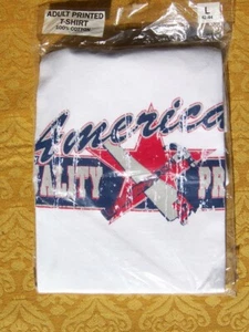 American Pride SHIRT Quality WHITE 4th of July USA Star LARGE 42-44 New NISP - Picture 1 of 1
