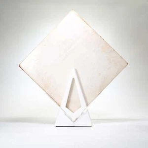 Vinyl Record Storage Display Holder - White - Foto 1 di 11