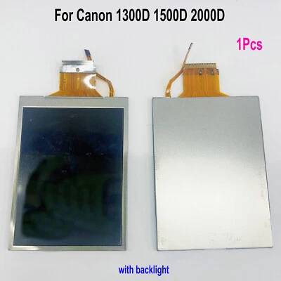LCD Screen Display with Backlight Assy For Canon EOS 2000D ,Rebel T7 Repair Part - Image 1 of 3
