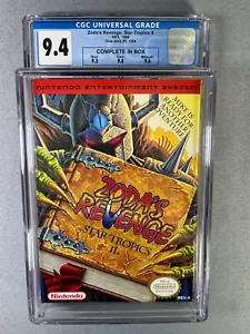 Zoda's Revenge Star Tropics II 2 NES Nintendo Complete CGC 9.4 - Picture 1 of 3