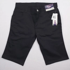 Girls School Uniform Shorts Juniors Size 5/6 Black Bermuda Chino Stretch NWT - Picture 1 of 9
