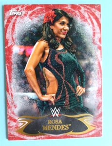 2015 TOPPS WWE UNDISPUTED ROSA MENDES #2 RED PARALLEL DIVAS - Picture 1 of 2