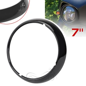 7" Headlight Lamp Trim Ring For Harley Touring Electra Street Glide FLHX FLHT - Picture 1 of 12