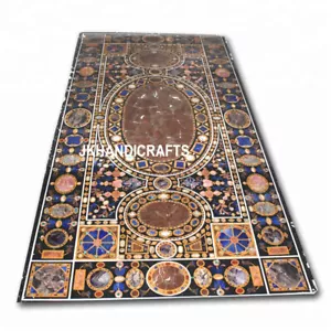 9' X 4' Marble Large Dining Table Top Semi Precious Stone Hallway Decorative - Picture 1 of 4