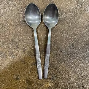 Amefa Holland Stainless Steel Silverware 2 Piece Set Teaspoon - Picture 1 of 5