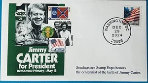  Jimmy Carter Southeast Stamp Expo Date of Death Cover DC CXL  - Picture 1 of 1