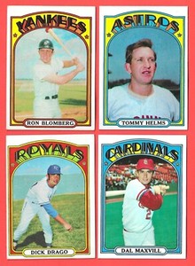 1972 Topps baseball mid-range set break 203-403 - You Pick 'Em