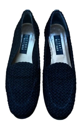 Stuart Weitzman Loafers Womens Size 6 Black Slip On Flats Shoes - Image 1 of 4