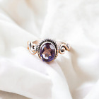 Iolite Natural Gemstone Ring For Women 925 Sterling Silver Cute Gift