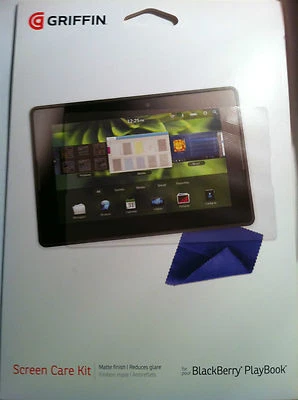 Lot 2 Griffin Screen Care kit For Blackberry Playbook Matte finish Reduces Glare - Image 1 of 2