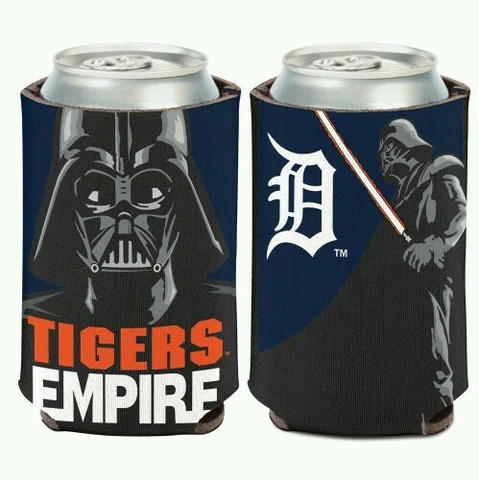 DETROIT TIGERS STAR WARS DARTH VADER SOFT FOAM CAN BOTTLE COOZIE KOOZIE COOLER Cover