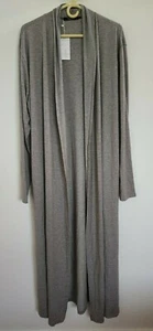 Cárdigan abierto Coofandy para hombre talla M gris chal largo NUEVO - Imagen 1 de 11