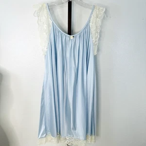 Neu mit Etikett Amanda sattes blaues knielanges Baby Puppenkleid mit Spitzenärmeln Stil 106 Größe M - Bild 1 von 11