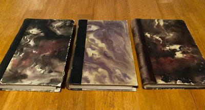 lot of 3 Antique 1919-1920 leather bound Jack London Swedish language hardcovers Foto 1 de 4