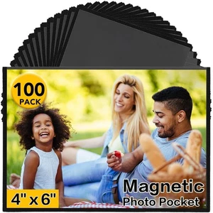 Scratch-Proof 4x6 Magnetic Photo Frames - Set of 100: Perfect for Every Occasion - Picture 1 of 8