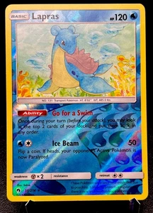 Lapras 56/214 NM/LP Reverse Holo Rare Adorable Ocean Floor Art Pokémon Card! - Picture 1 of 2
