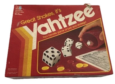 Vintage Yahtzee 1991 Great Shakes Dice Game - used - complete - Image 1 of 4