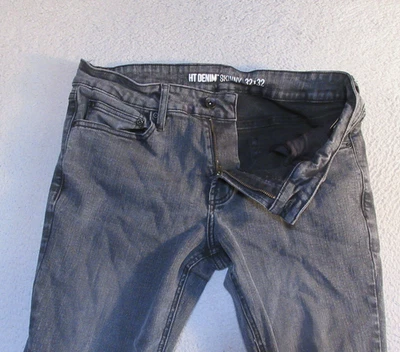 Pantalones de mezclilla ajustados HT 32x32 para hombre elásticos desgastados medidas 32x30,5 Foto 1 de 4