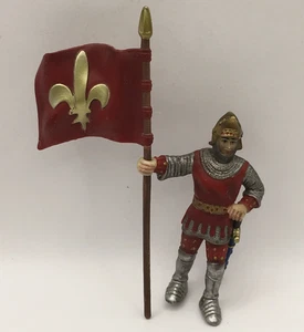 Schleich Ritter Knight Standard-Bearer with Flag 2003 - Picture 1 of 9