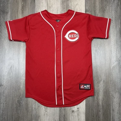 Cincinnati Reds MLB Majestic Red Baseball Jersey #19 Votto Youth Large - Image 1 of 4