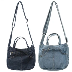 Trendy Jeans Shoulder Bag Large Crossbody Purse For Both Work And Daily Use - Picture 1 of 10