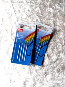 4 PERLNADELN mit Spitze, zwei Längen, Prym- Stahl-Perlnadel - NEU - Bild 1 von 2