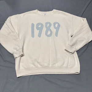 Taylor Swift Tour Sweatshirt 1989 The 1988 ERA Cream Color Large - Picture 1 of 10