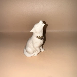 Lenox China Jewels Collection Howling WOLF 4.7โ Figurine, 1994 Vintage - Picture 1 of 6
