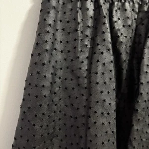 Epic Threads Skirt Girls 6X Black Faux Leather Skirt with Stars - Lined - Picture 1 of 7