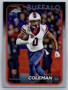 2024 Topps Chrome #209 Keon Coleman rifrattore - Foto 1 di 2
