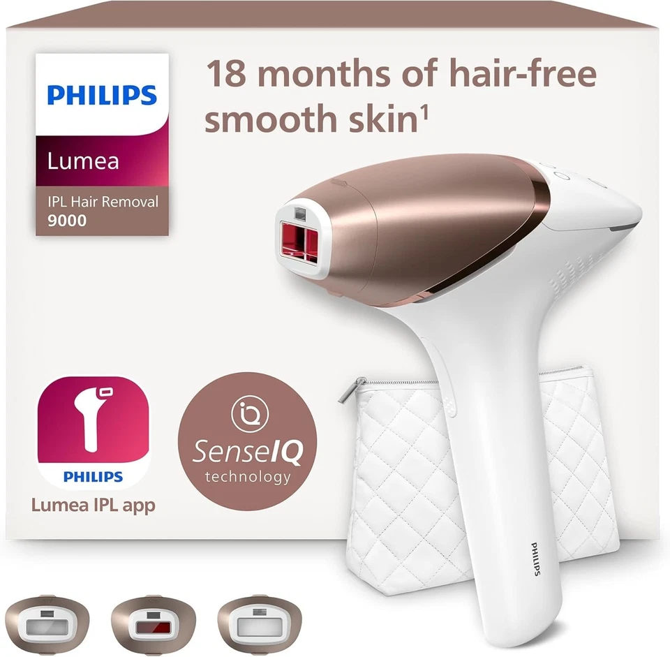 Philips Lumea IPL 9000 Series IPL Haarentfernungsgerät SenseIQ BRI955/00 NEU-OVP