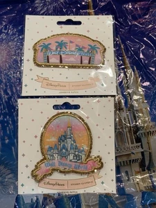 Disney Stoney Clover Lane SCL WDW Festzelt und Schloss Patch Set Neu Aufnäher - Bild 1 von 4