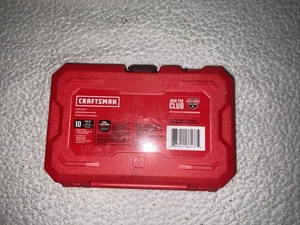 Craftsman 3/8" Drive 10 Pc SAE Socket Set with Pear Head Ratchet CMMT34553 - Picture 1 of 1