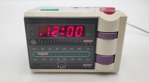 Vintage P'Jammer Alarm Clock Radio GE 7-4607WHB No earbuds Working - Picture 1 of 9