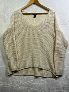 H&M cremefarbener Strickpullover Pullover - Large (48") - Bild 1 von 5