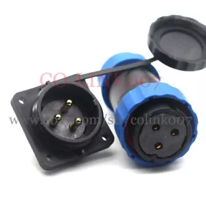 SD28 3-poliger wasserdichter Stecker, Luftfahrt Rund LED Stromsignal Stecker Buchse - Bild 1 von 7