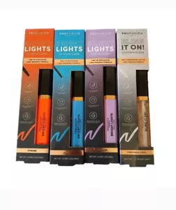 Profusion Cosmetics Bright Lights Eyeliner Orange Blue Purple Glitter 4pc - Picture 1 of 1