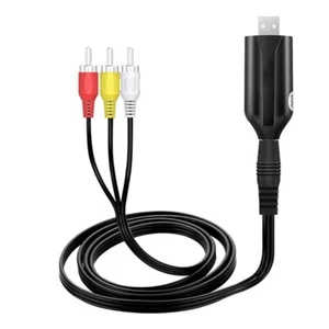 Video Capture Card Cable USB2.0 3RCA to USB Audiitory Video Capture Grabber - Picture 1 of 6