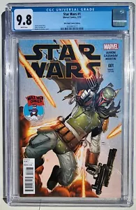 STAR WARS #1, CGC 9.8, Mile High Comics VARIANTE GRASSO BOBA di HUMBERTO RAMOS - Foto 1 di 1